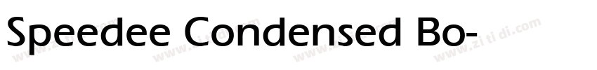 Speedee Condensed Bo字体转换